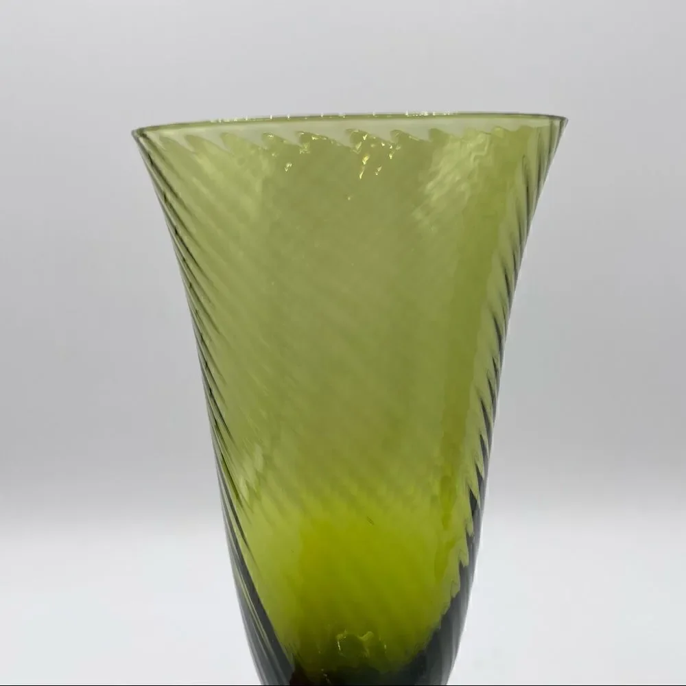 Pair of Vintage Swirl Champagne Glasses